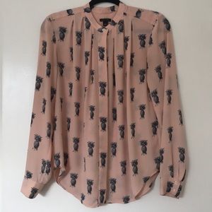 Ann Taylor pineapple blouse